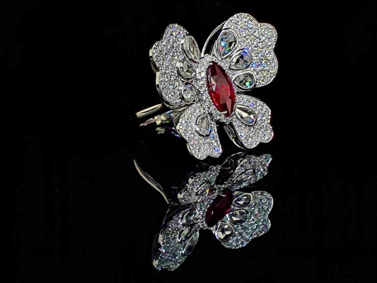 GRS-2903-2.01ct-蝴蝶紅寶石戒指