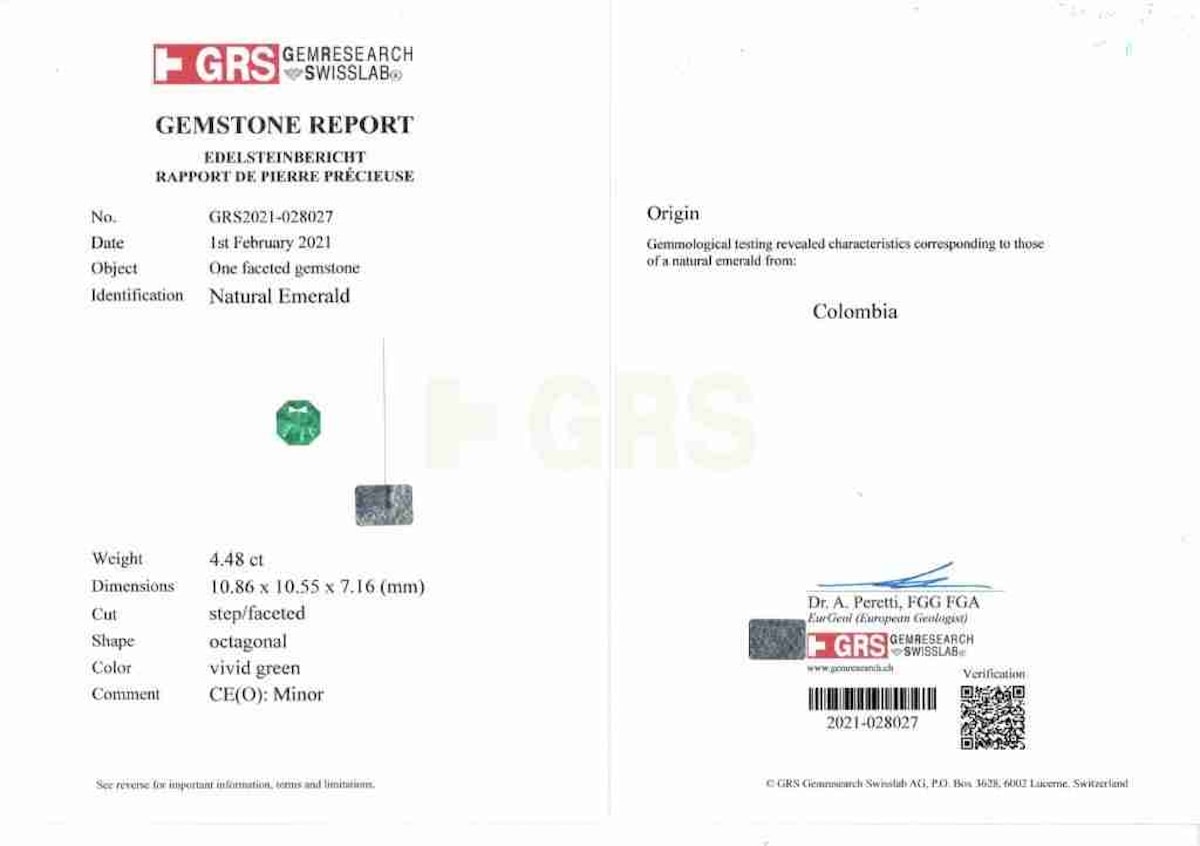 VIVI祖母綠4CT GRS