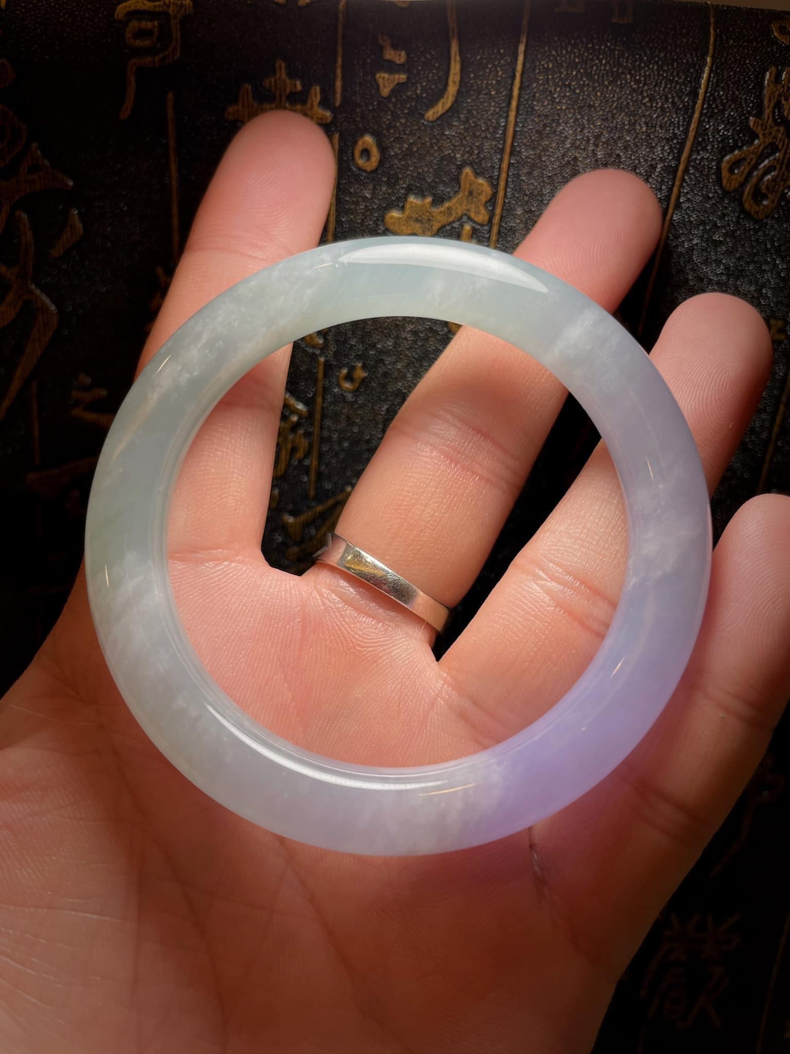 冰種圓骨春彩美鐲 I 魅力臻品